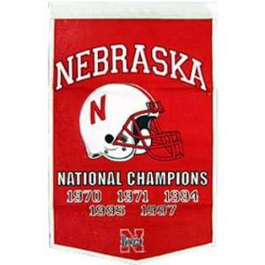  Nebraska Huskers 24 x 36 Dynasty Wool Banner Sports 