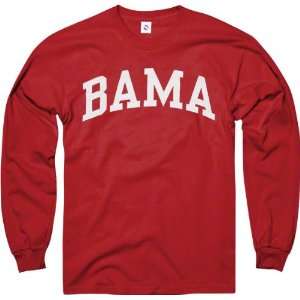 Alabama Crimson Tide Crimson Bama Arch Long Sleeve T Shirt  