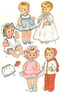 OLD 19 21 TINY TEARS BABY DOLL CLOTHES PATTERN 6513  