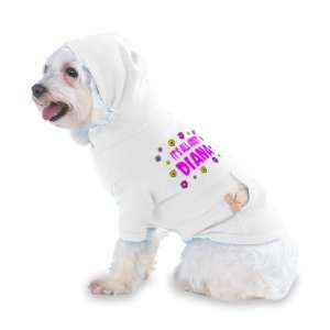   Diana Hooded (Hoody) T Shirt with pocket for your Dog or Cat SMALL