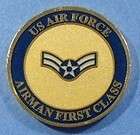 AIRMAN FIRST CLASS US AIR FORCE Challenge Coin