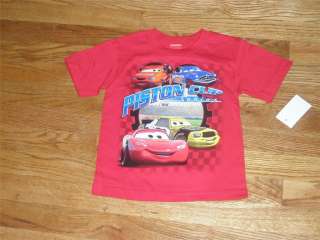 NWT Lightning McQueen Cars Red T Shirt Top SS 4T  