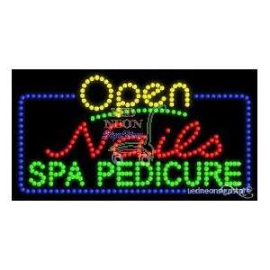  Nails Spa Pedicure LED Sign 17 inch tall x 32 inch wide x 