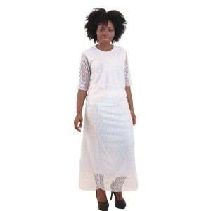  Layered Lace Skirt Set  White 