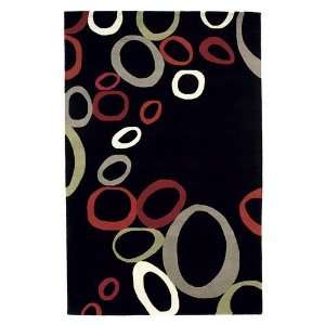   Rugs Nolita Black Contemporary Rug   OM2417 101   4 x 6 Rectangle