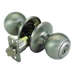 Design House 740506 Ball Entry Door Knob with Universal Latch, Satin 