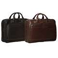 Johnston & Murphy Dividends Deluxe Leather Expandable Briefcase 