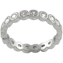 Sterling Silver CZ Stackable Ring  
