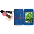 NEW SILICONE BLUE SKIN COVER CASE+ARMBAND FOR IPOD ITOUCH 1 2 1G 2G