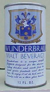 WUNDERBRAU MALT BEVERAGE Pull Tab Beer Can PENNSYLVANIA  
