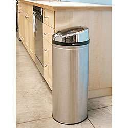 iTouchless 13 gallon Steel Touchless Trash Can  