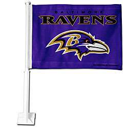 Baltimore Ravens 19 inch Car Flag  