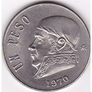  1970 Mexico 1 Peso Coin 