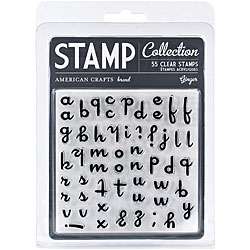 Clear Acrylic Small Ginger Alphabet Stamp Set  