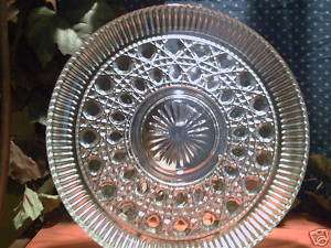 Federal Clear Glass Windsor 11 Round Platter  
