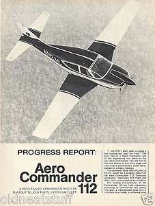 Aero Commander 112 Aircraft report 11/21/11  