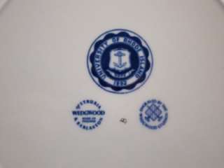 Wedgwood University of Rhode Island Plate White Blue  