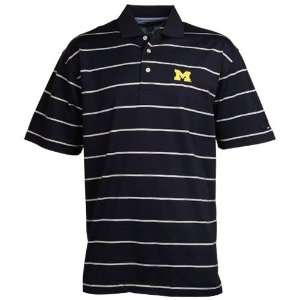   Michigan Wolverines Navy Blue Challenge Polo