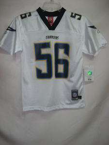 Chargers Shawne Merriman White NFL Youth Jersey Large  