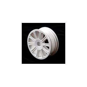  Front Rulux Wheel, White RC10B4 (4) Toys & Games