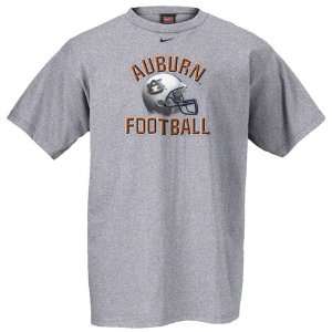  Nike Auburn Tigers Grey Football Helmet T shirt Sports 