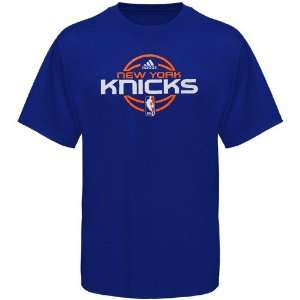  adidas New York Knicks Royal Blue Team Issue T shirt 