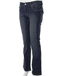 Suite Brand Juniors Embroidered Flap Pocket Jeans  