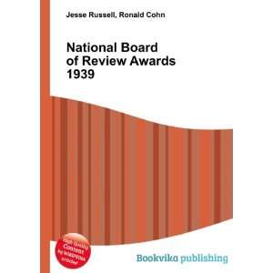  National Board of Review Awards 1939 Ronald Cohn Jesse 