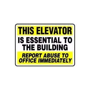  THIS ELEVATOR ESSENTIAL TO THE BUILDING REPORT ABUSE TO 