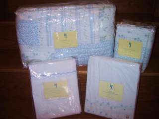 NEW Pottery Barn Blue Jacqueline Twin Quilt Set~Girls  