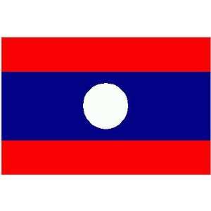 Laos Flag bumper sticker decal