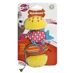  Cat Toy Play Fish & Mouse Sandwich