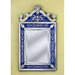 Mirrors by Venetian Natasha Large Blue Wall Mirror  