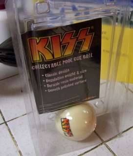 KISS LOGO COLLECTIBLE POOL CUE BALL BILLIARDS SEALED K  