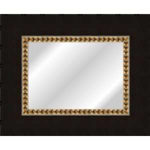  Mirror Frame Mahogany Slope w/ Gold Diamond Lip 4 wide 