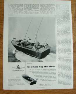 1958 Century Boats Ad Raven 22 & Viking 19  