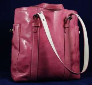 COACH *Pink* Patent Leather Gallery BOOK TOTE Bag 9786  