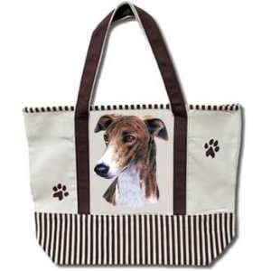  Greyhound Brown Striped Tote Bag 