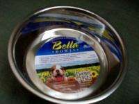 BELLA BOWLS FOR DOGS. STAINLESS STEEL NON SLIP  