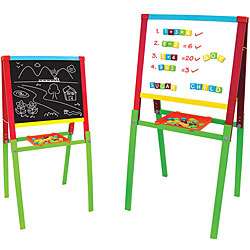 Deluxe Wooden Writing Board with 51 Magnetic Blocks  