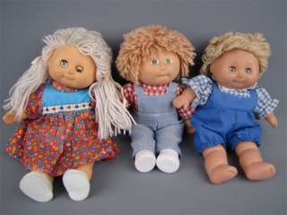 Vintage Lot Mini Soft Body Cabbage Patch Kids Dolls 9  