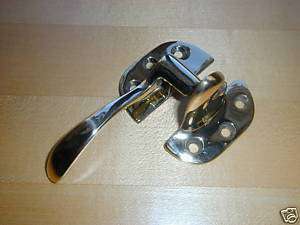 Left Hand ~ Solid Brass Ice Box Offset Latch ~ New  