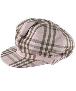 Burberry Womens Nova Check Newsboy Hat  