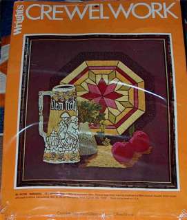 Lg Wrights Crewelwork Stein & Stained Glass Crewel Kit  