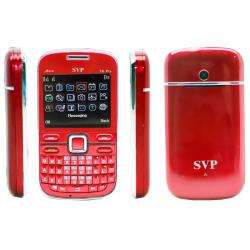 SVP IPro I6 Dual SIM Unlocked Red Cell Phone with micro 2GB Card 