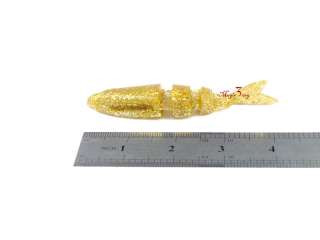 3X Soft Lure Bait Shad Plastic Swimbaits 4 Golden SPJG4  
