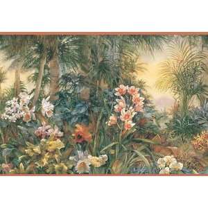  Tropical Floral Wallpaper Border