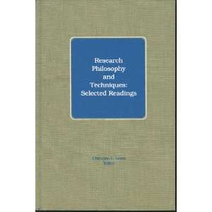  Research Philosophy and Techniques Selected Readings 