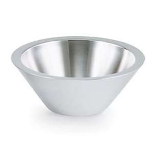  Conical Serving Bowl   2.8 Quart   Double Wall Stainless 