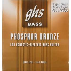 GHS Electric Acoustic Bass   Phosphor Bronze Light, .040   .096, (fits 